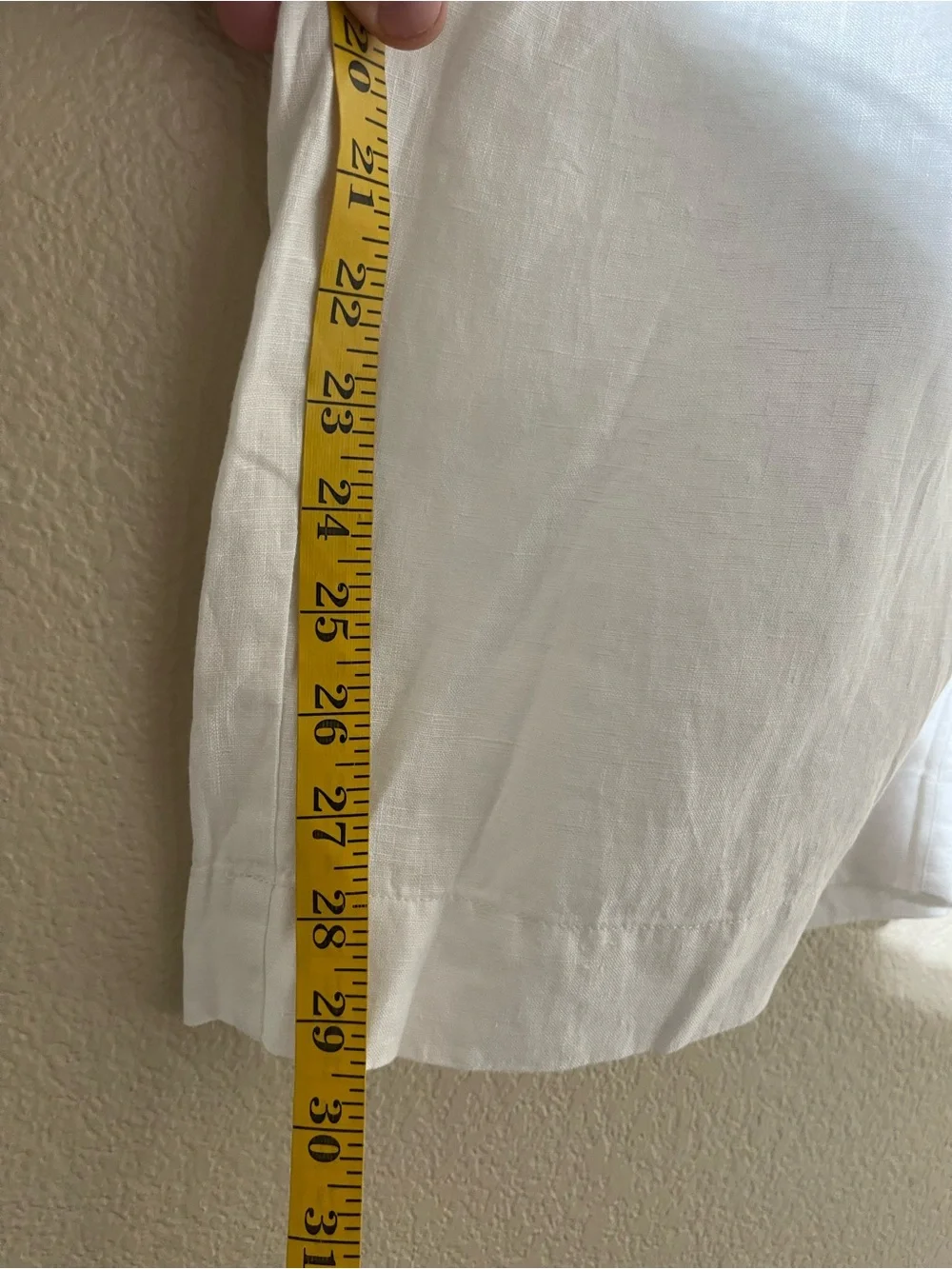 Quince White Linen-Blend Women's Jogger Pants